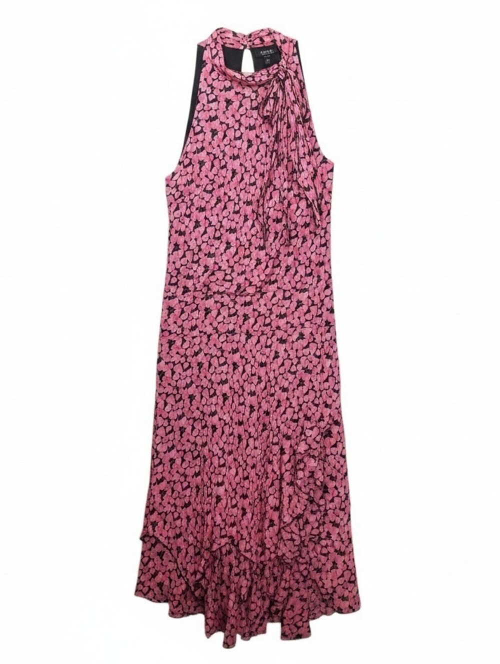 Sangria Pink Petals Silk Gatsby Flapper Dress SZ 12